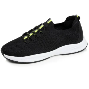 Basket Confort Homme slip-on Noir/jaune