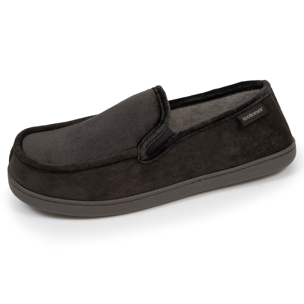 Chaussons mocassins Homme Gris/Beige – Image 2