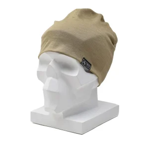 A.Blochl Bonnet en laine mérinos pour le sport, couvre-chef d'extérieur, casquette de montre respirante, coyote