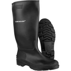 Bottes Wellington Dunlop Noires en PVC