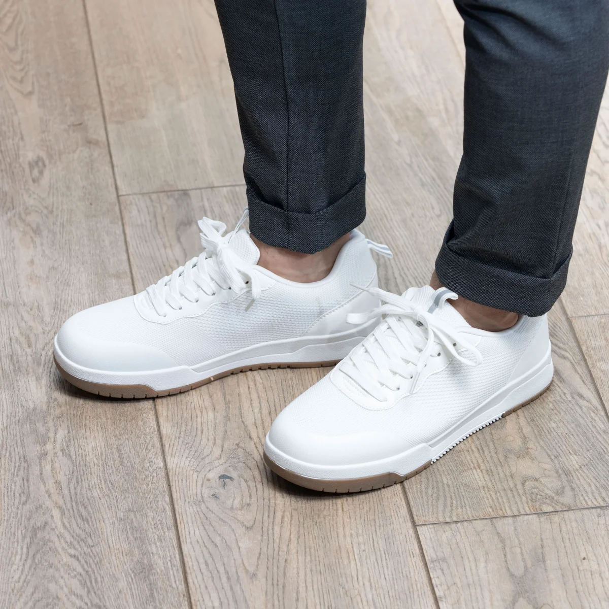 Baskets Homme à lacets Blanc – Image 3